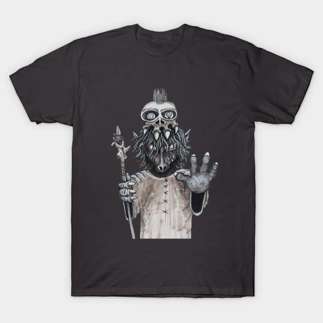 WOLF WIZARD T-Shirt by Toonacarbra Studio